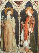 Simone Martini St Clare and St Elizabeth of Hungary oil painting